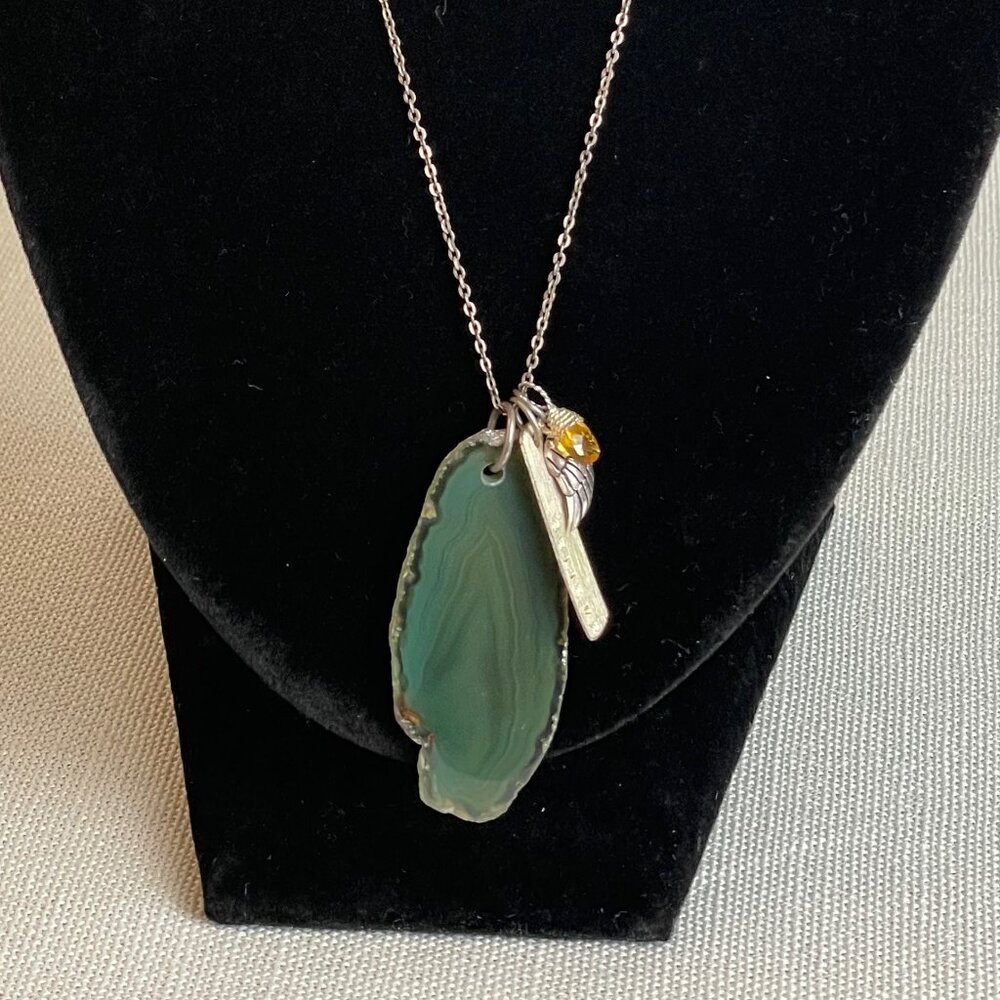 Geode Charm Necklace